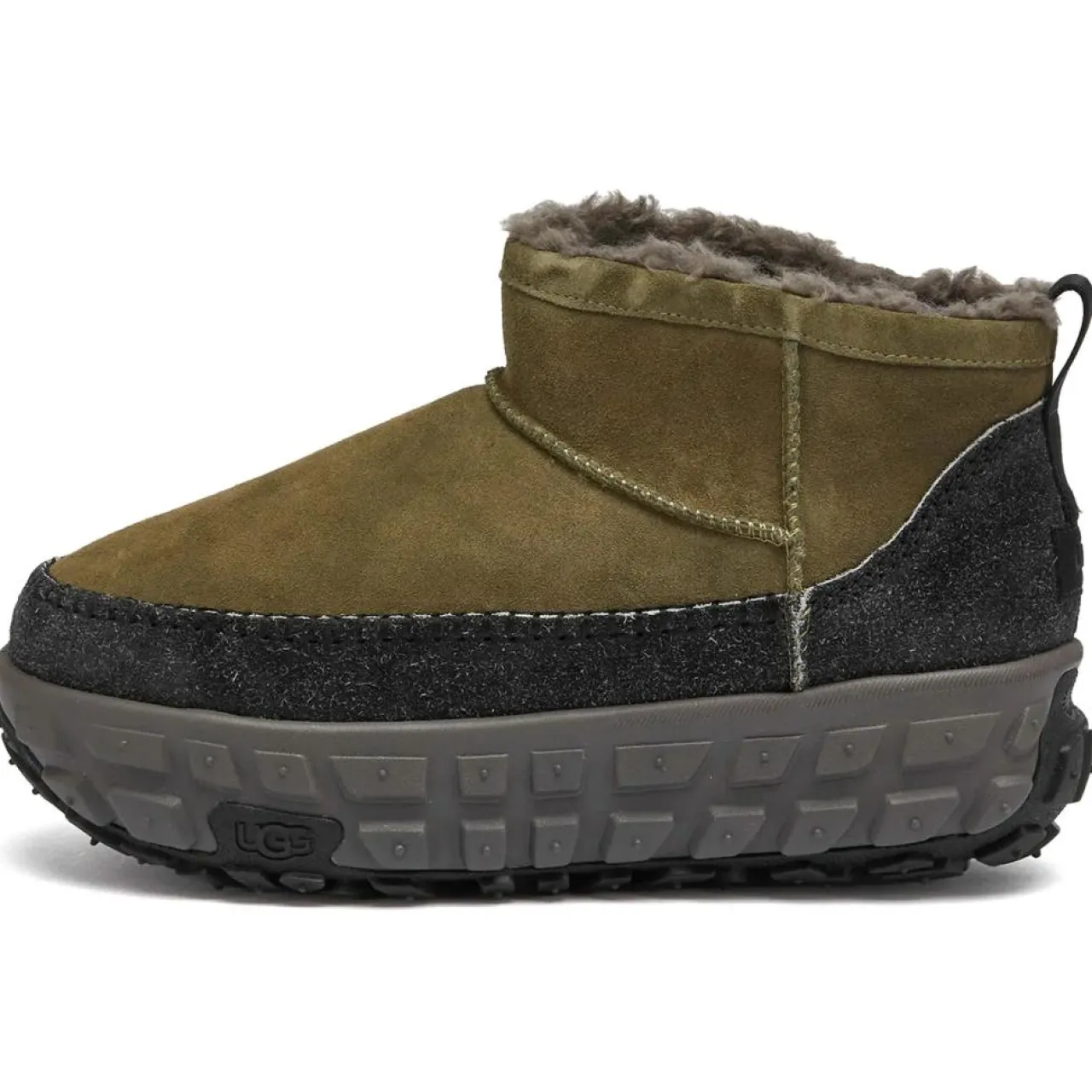 Bottes en Velours de Cuir Venture Daze Ultra Mini vert olive