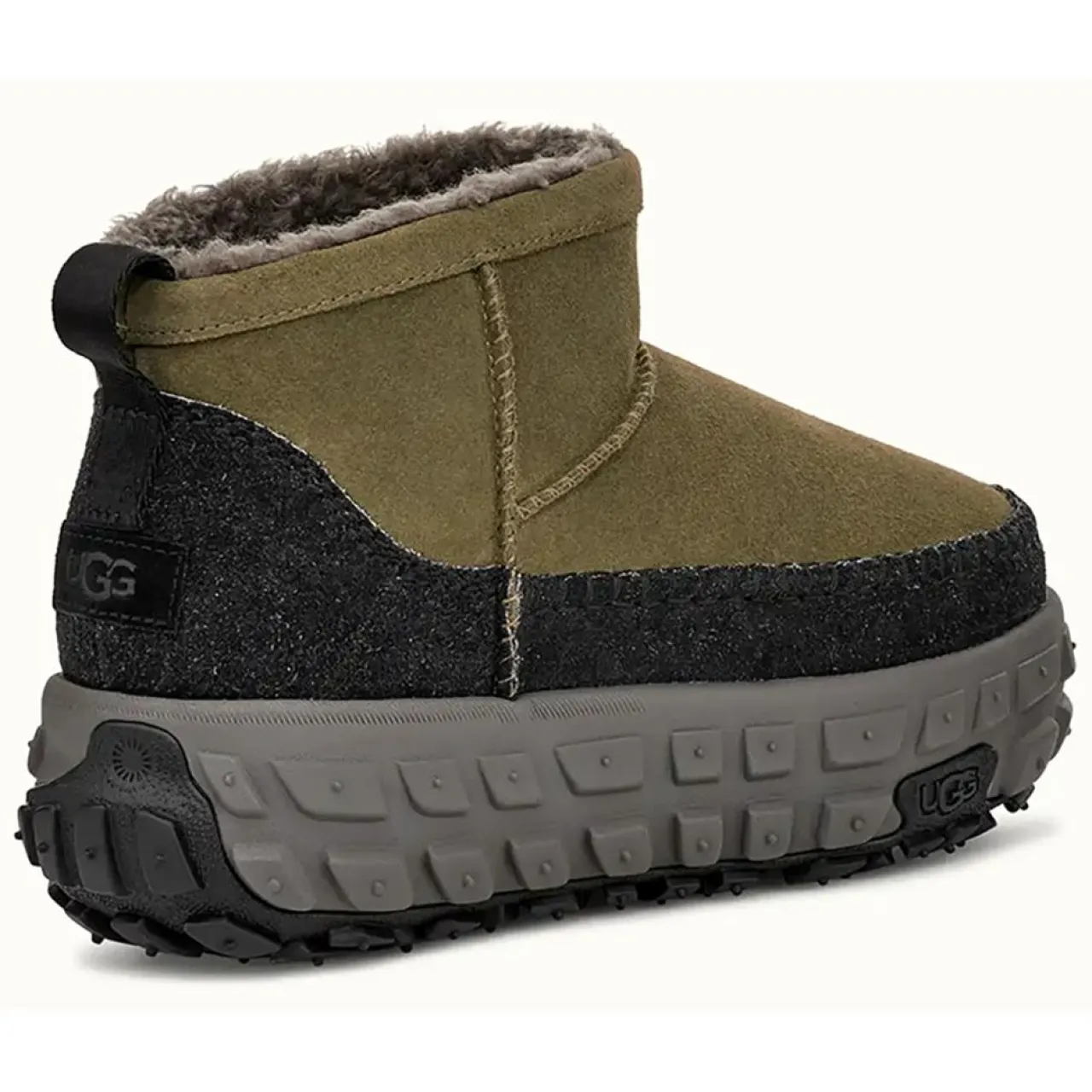 Bottes en Velours de Cuir Venture Daze Ultra Mini vert olive