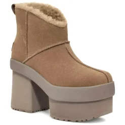 Bottes en Velours de Cuir New Heights Platform Mini marron - Talon 11.4 cm