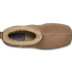 Bottes en Velours de Cuir New Heights Platform Mini marron - Talon 11.4 cm