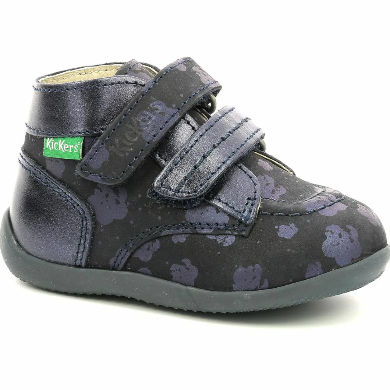 Bottillons en Cuir Bonkro-2 marine