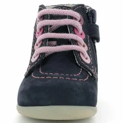 Bottillons en Cuir Bonzip-2 marine/rose