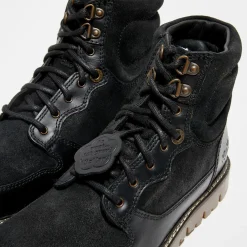 Bottillons en Cuir Kick Mountain noirs