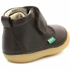 Bottillons en Cuir Sabio marron foncé