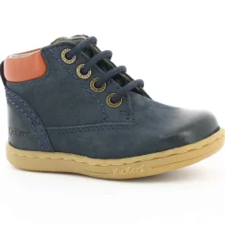 Bottillons en Cuir Tackland marine/camel