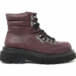 Bottines à lacets bordeaux - Talon 5 cm