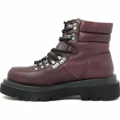 Bottines à lacets bordeaux - Talon 5 cm