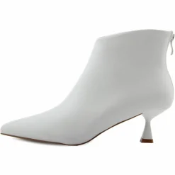 Bottines à talon blanches - Talon 5 cm