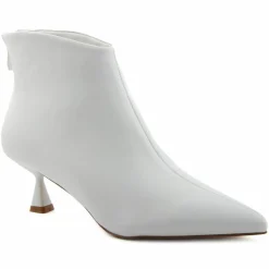 Bottines à talon blanches - Talon 5 cm