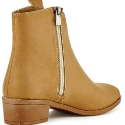 Bottines à talon Clara beiges - Talon 12 cm