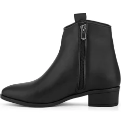 Bottines à talon Clara noires - Talon 12 cm