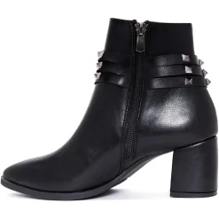 Bottines à talon Clotilde noires - Talon 6 cm