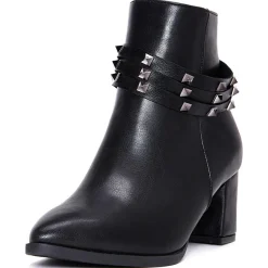 Bottines à talon Clotilde noires - Talon 6 cm