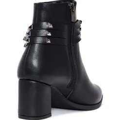 Bottines à talon Clotilde noires - Talon 6 cm