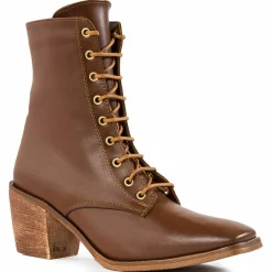 Bottines à talon cognac - Talon 7 cm