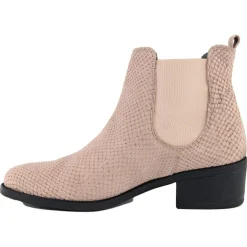 Bottines à talon en Cuir Joy beiges