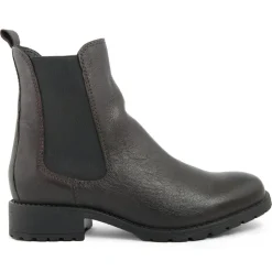 Bottines à talon en Cuir Marie gris foncé