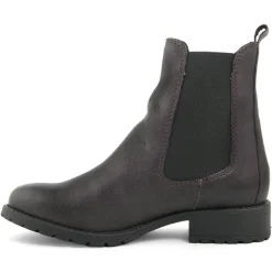 Bottines à talon en Cuir Marie gris foncé