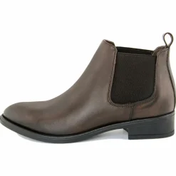 Bottines à talon en Cuir marron