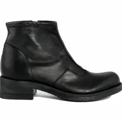 Bottines à talon en Cuir noires - Talon 4 cm