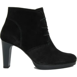 Bottines à talon en Velours de Cuir April noires - Talon 8.5 cm
