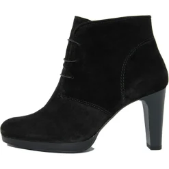 Bottines à talon en Velours de Cuir April noires - Talon 8.5 cm