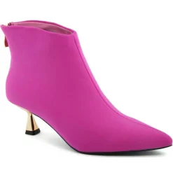 Bottines à talon Eugénie fuschia - Talon 5 cm