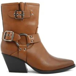 Bottines à talon Pauline camel - Talon 7 cm