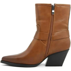 Bottines à talon Pauline camel - Talon 7 cm