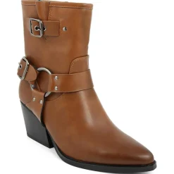 Bottines à talon Pauline camel - Talon 7 cm