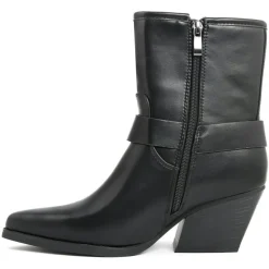 Bottines à talon Pauline noires - Talon 7 cm