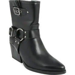 Bottines à talon Pauline noires - Talon 7 cm