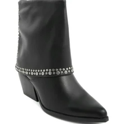 Bottines à talon Shirane noires - Talon 7 cm