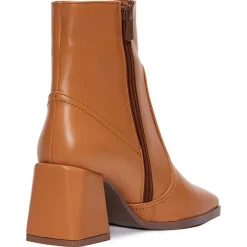 Bottines à talon Victoria cognac - Talon 7 cm