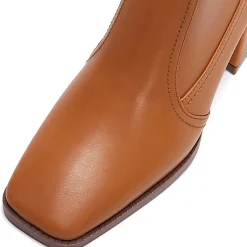 Bottines à talon Victoria cognac - Talon 7 cm