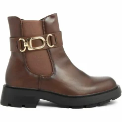 Bottines chelsea plates marron - Talon 4 cm