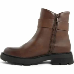 Bottines chelsea plates marron - Talon 4 cm
