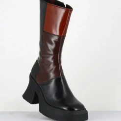 Bottines en Cuir belinda marron - Talon : 10cm