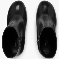 Bottines en Cuir Clover noires - Talon 10 cm