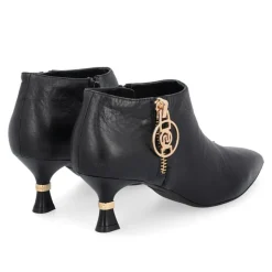 Bottines en Cuir Della noires - Talon 5 cm