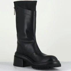 Bottines en Cuir es noires - Talon : 5cm