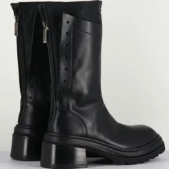 Bottines en Cuir es noires - Talon : 5cm
