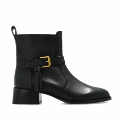 Bottines en cuir Lory noires