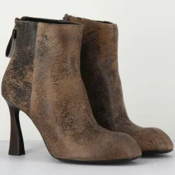 Bottines en Cuir marron - Talon 9 cm
