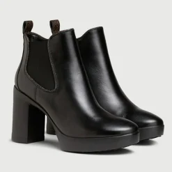 Bottines en Cuir Now noires - Talon 9 cm