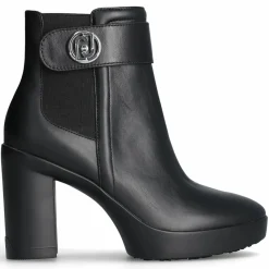 Bottines en Cuir Now noires - Talon 9 cm