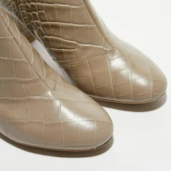 Bottines en Cuir Pheby 80 sable - Talon 8 cm