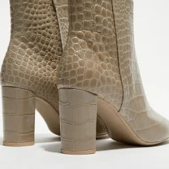 Bottines en Cuir Pheby 80 sable - Talon 8 cm