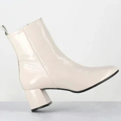 Bottines en Cuir samui lait