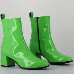 Bottines en Cuir samui vertes